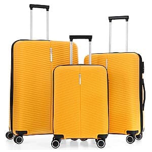 Чемодан CCS 5224 Set Yellow