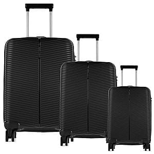 Valiza de calatorie CCS 5224 Set Black