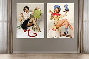 Постер Art.Desig Работы художника Gil Elvgren