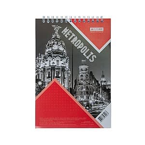 Carnet / agenda Buromax Metropolis 48f red