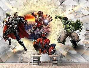 Fototapet 3d Art.Desig Super Heroes_2, Marvel 3D efect