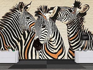 3D Фотообои Art.Desig Три зебры