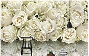 3D Фотообои Art.Desig Белые розы
