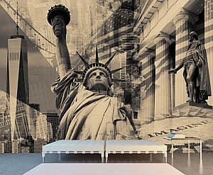 Fototapet 3d Art.Desig Alb & Negru New York City_9