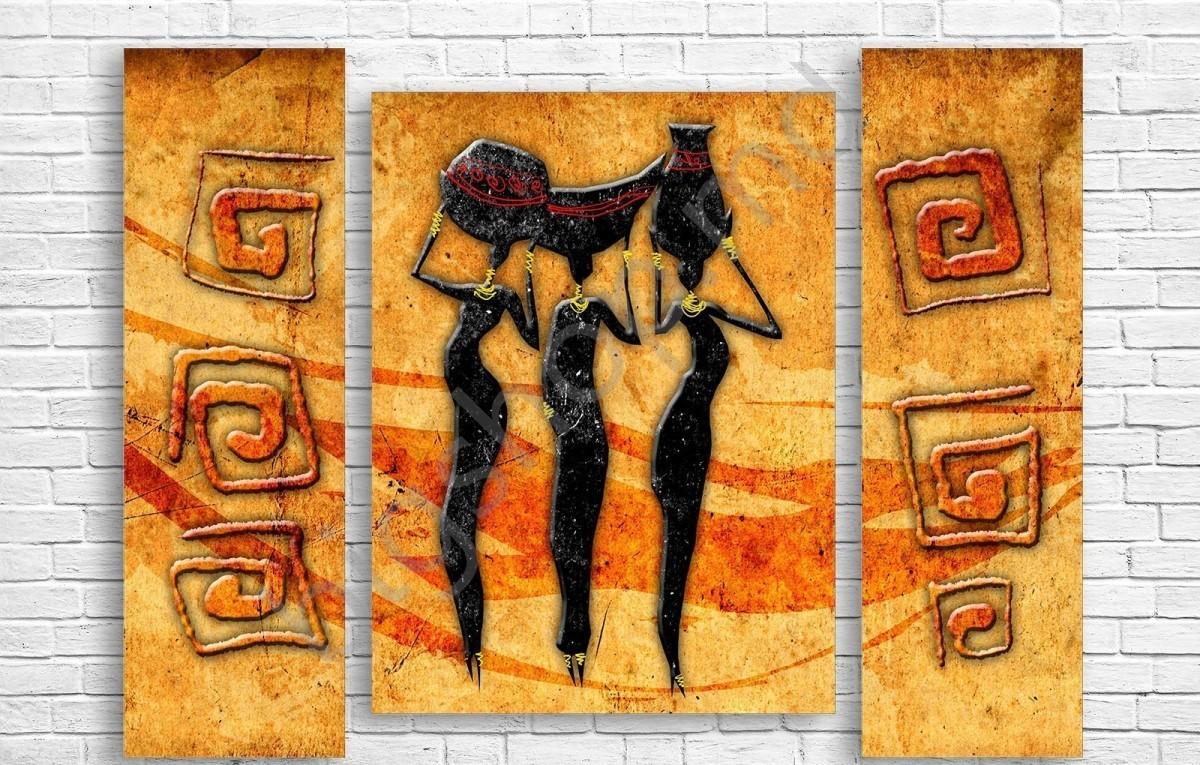 Tablou multicanvas Art.Desig ABSTRACTIE, MOTIV AFRICAN_2