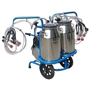 Aparat de muls Tehno Ms Vacuum tank oi | capre 4 posturi/2 bidoane inox