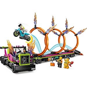 Constructor LEGO City Stuntz 60357 Stunt Truck & Ring of Fire Challenge