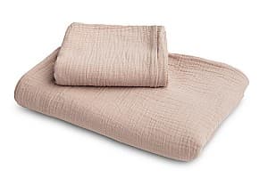 Детское постельное белье Sensillo 2 детали марли 100x135/60x40 см Розовый