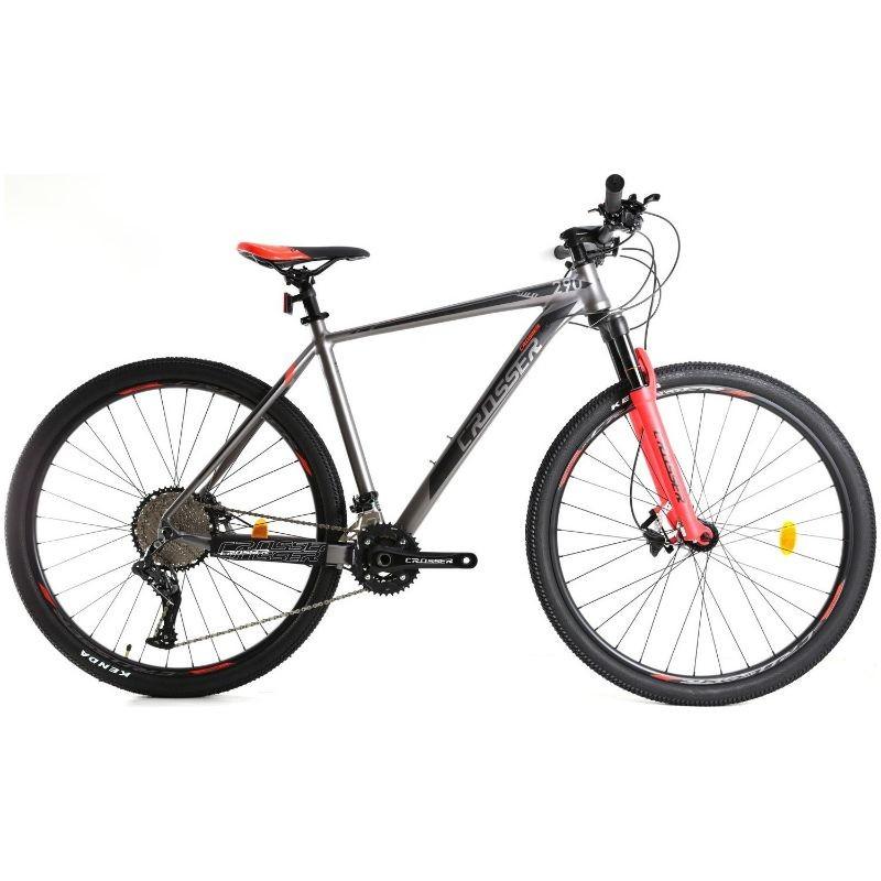 Горный велосипед Crosser SOLO 29/21 2*12 LTWOO Simano MT200 AIR fork Black/Red