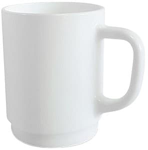 Set pentru ceai si cafea Bormioli Milky 250 ml alb (27073)