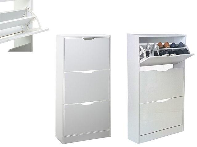 Обувница Five 3 ящика 60X23X119cm White