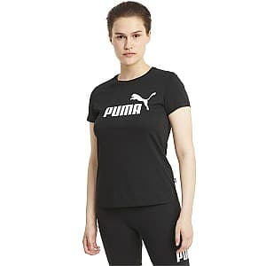 Maiou femei Puma ESS Logo Tee Black