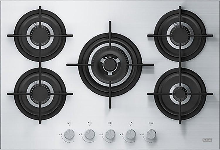 Plita pe gaz incorporabila Franke Crystal White FHCR 755 4G TC HE WH C 