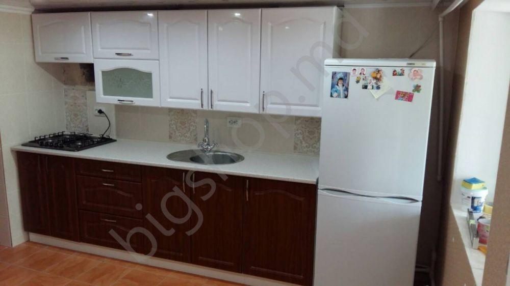 Кухонный гарнитур Big kitchen  2.4 m (white/brown)