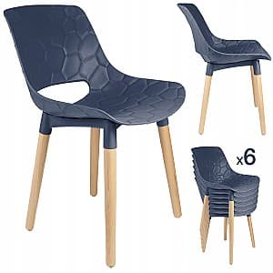 Стул для сада Jumi scandinav DAVIS SET 6 (bluemarin)
