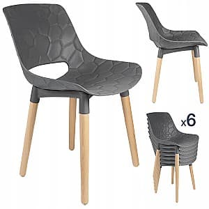 Стул для сада Jumi scandinav DAVIS SET 6 (серый)