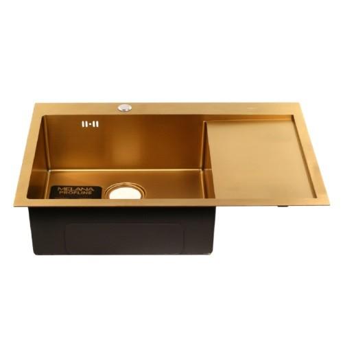 Chiuveta de bucatarie Melana Profline Gold Stânga D7851HG-L