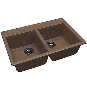 Раковина на кухню Dr. Gans Astra 780х510х217 Brun/Terracota