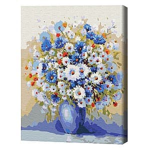 Tablou pe numere BrushMe Buchet cu flori de câmp 40×50 (în cutie)