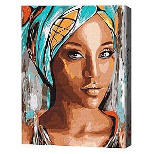 Картина по номерам BrushMe Портрет африканской женщины 40x50 см (в коробке)