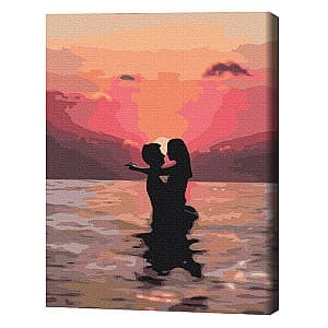 Картина по номерам BrushMe Влюбленные на закате 40x50 см (в коробке)