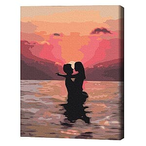 Картина по номерам BrushMe Влюбленные на закате 40x50 см (в коробке)