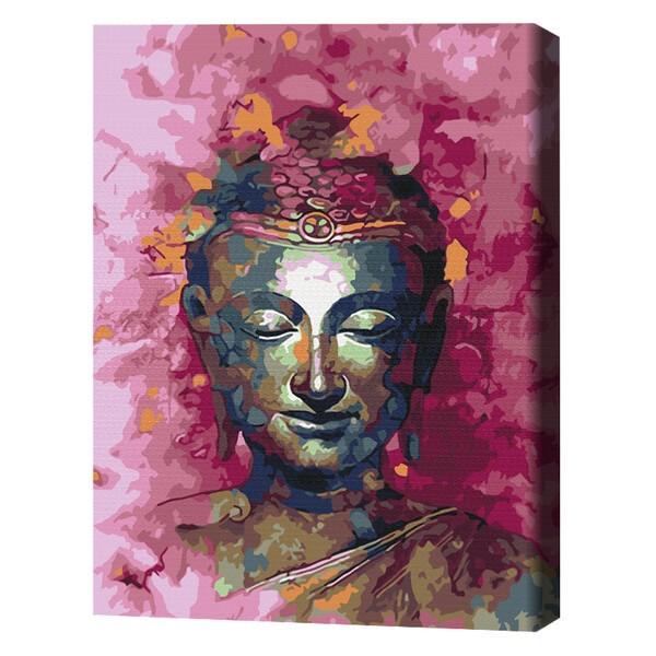Tablou pe numere BrushMe Buddha în nuanțe de roz 40х50 сm (în cutie)