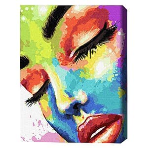 Картина по номерам BrushMe Женщина в красках 40×50 см (без упаковки)