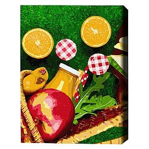 Картина по номерам BrushMe Апельсины из корзинки 40×50 см (без упаковки)