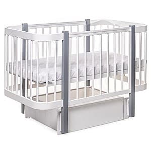 Кроватка детская Eucalyptus Karol Premium (DS-9021) Белый/Серый
