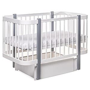 Детская кроватка Eucalyptus Karol Premium (DS-9021) Белый/Серый