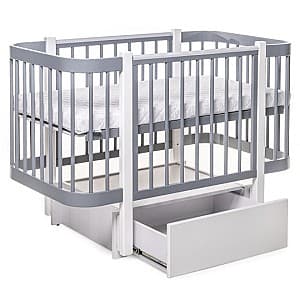 Кроватка детская Eucalyptus Karol Premium (DS-9041) Серый/Белый