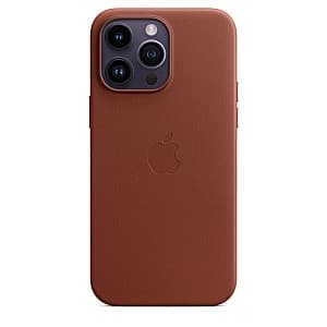  Apple Leather Case Magsafe for iPhone 14 Umber