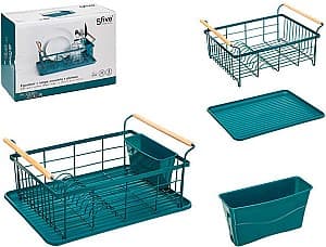 Uscator pentru vesela Five 46.5X32X20 cm albastru