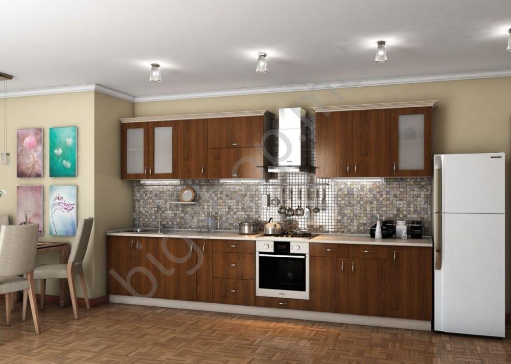 Кухонный гарнитур Confort-NV Модест орех темный  (3.5/0.72м)