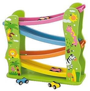 Интерактивная игрушка VIGA Авто трек с горкой и машинками