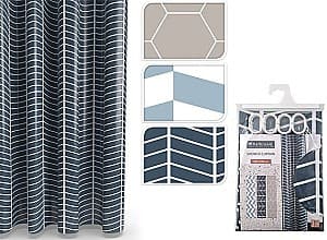 Шторка для ванной Bathroom Solutions Geometrie 180x200cm