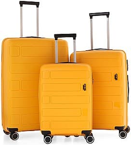 Valiza de calatorie CCS 5236 Set Yellow