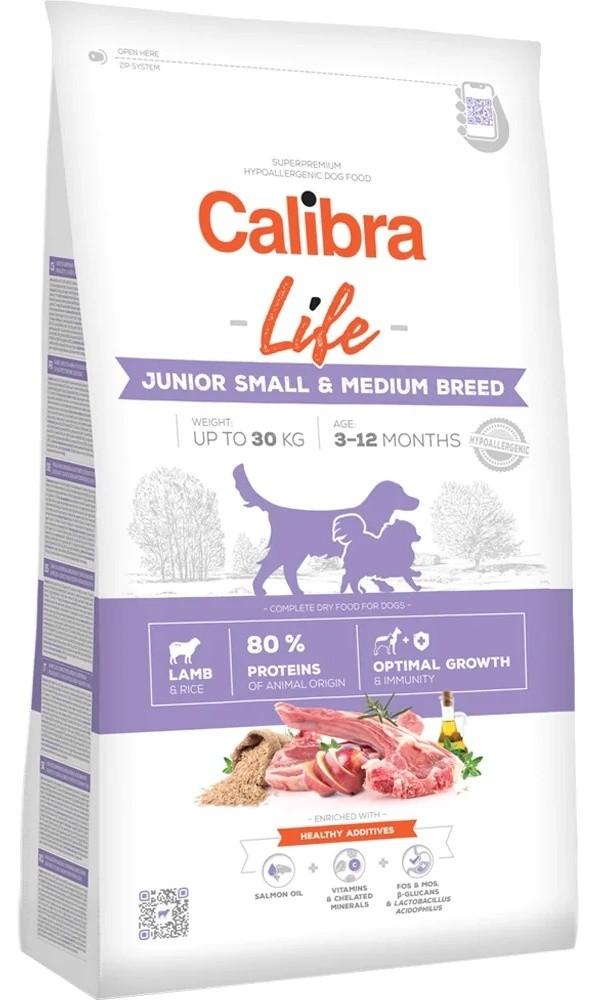 Hrana uscata pentru caini Calibra Life Junior Small & Medium Breed Lamb 2.5kg