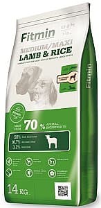 Hrană uscată pentru câini Fitmin Medium Maxi Lamb&Rice 14kg