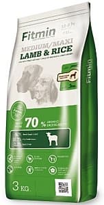 Hrană uscată pentru câini Fitmin Medium Maxi Lamb&Rice 3kg
