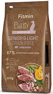Hrană uscată pentru câini Fitmin Purity GF Senior&Light Lamb 12kg