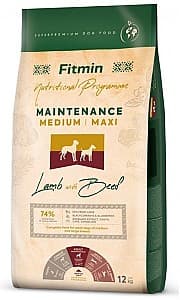 Hrana uscata pentru caini Fitmin Maintenance Medium/Maxi Lamb & Beef 12kg