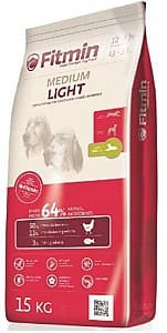 Hrană uscată pentru câini Fitmin Medium Light 15kg