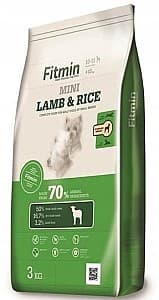 Hrană uscată pentru câini Fitmin Mini Lamb&Rise 3kg