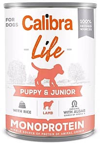 Hrana umeda pentru caini Calibra Life can Puppy&Junior Lamb&rice 400g