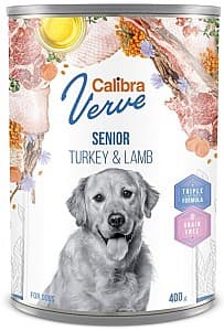 Hrana umeda pentru caini Calibra Verve Senior Turkey&Lamb 400g