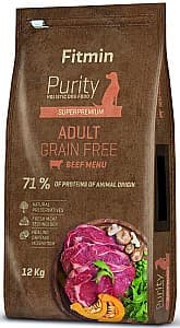 Hrană uscată pentru câini Fitmin Purity GF Adult Beef 12kg