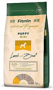 Hrană uscată pentru câini Fitmin Puppy Mini Lamb&Beef 12kg