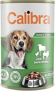 Влажный корм для собак Calibra Adult Lamb&Beef&Chicken 1.24kg